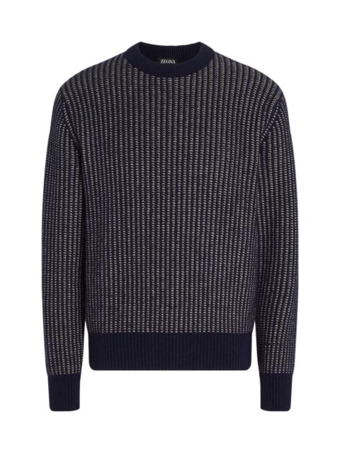 ZEGNA TWO-TONE JUMPER