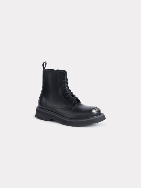 KENZO 'KENZOSMILE' lace up boots in leather