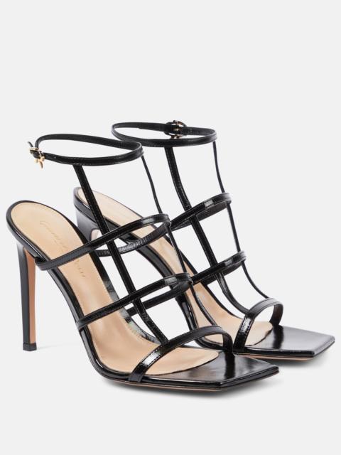 Gianvito Rossi Mondry 95 leather sandals