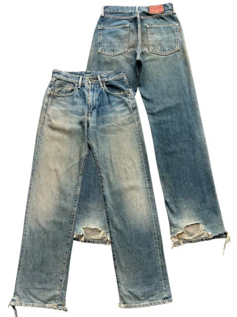 Other Designers Vintage 90s Edwin 505 Distressed Mudwash Denim Jeans 29x34