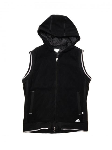 adidas Quilted Velvet Hoodie Vest Jacket Outerwear