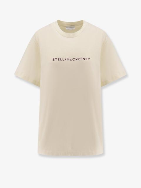 Stella Mccartney Cotton T-Shirt With Logo Print