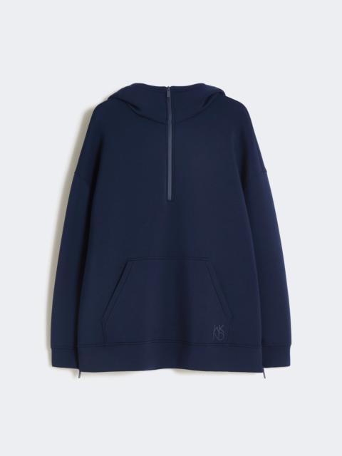 WEEKEND Max Mara Long scuba jersey sweatshirt - NAVY