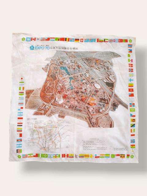 Vintage 1970 Expo 70 The Japan World Exposition Scarves