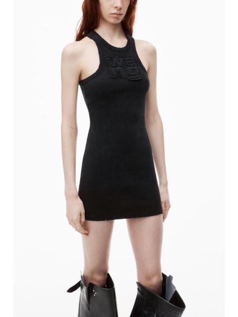 T BY ALEXANDER WANG Women Distressed Edge Mini Dress