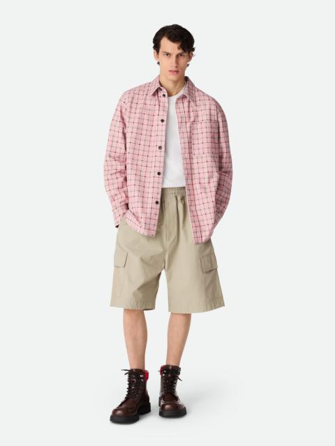 Bottega Veneta Technical Cotton Cargo Shorts