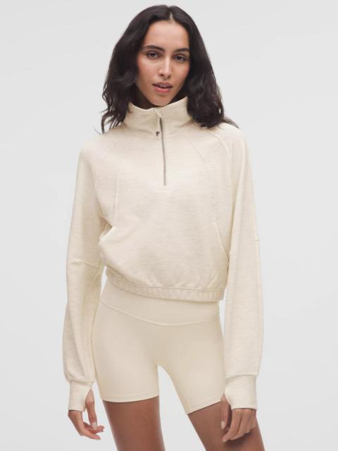 lululemon Scuba Cropped Funnel-Neck Half Zip *Waffle