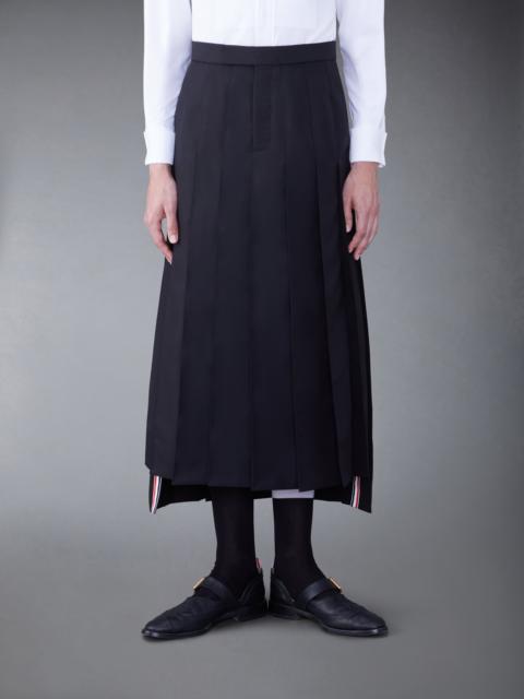 Thom Browne Wool Classic Pleated Skirt