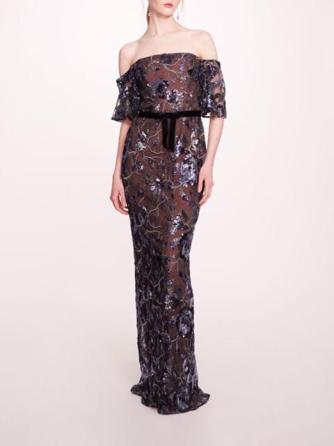 Marchesa CLIMBING VINES GOWN