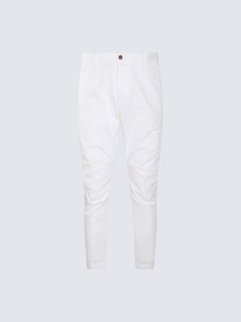 DSQUARED2 WHITE COTTO BLEND TROUSERS