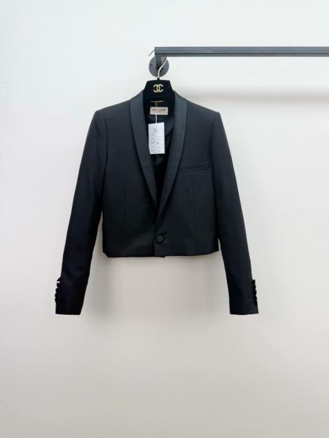 SAINT LAURENT SAINT LAURENT Black Velvet Blazer Jacket 