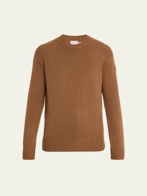 Moncler Men's Wool and Cashmere Crewneck Sweater