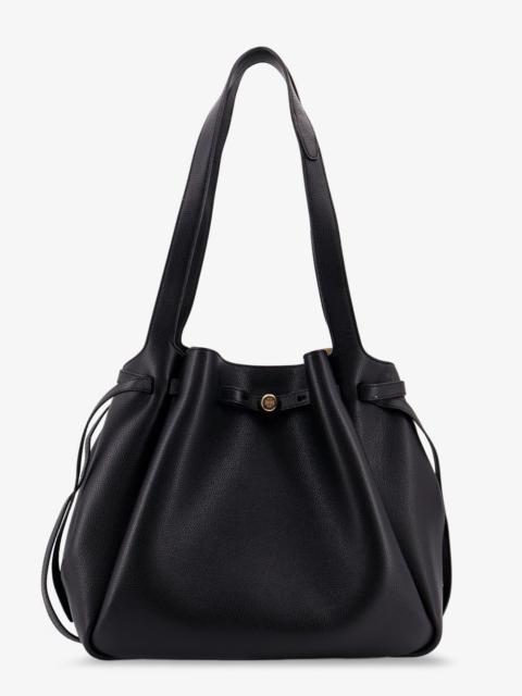 TORY BURCH - Tory Burch Romy Pebbled Tote Leather Shoulder Bag