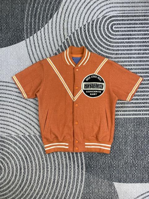 Hysteric Glamour 🔥RARE Hysteric Glamour Short Sleeve Wool Stadium Jacket