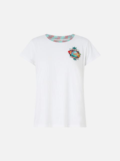 CAMILLA SLIM FIT ROUND NECK T-SHIRT