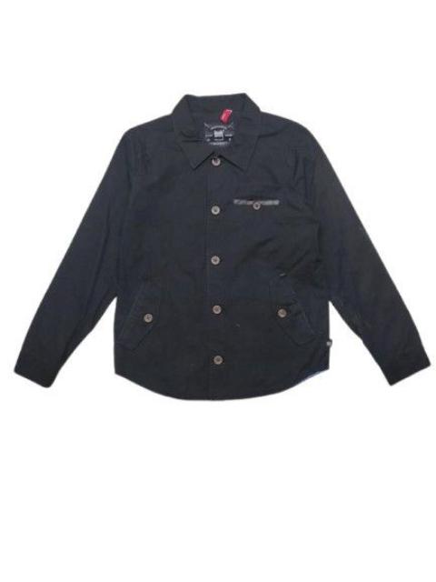 Other Designers Archival Clothing - BROWN BREATH LONG SLEEVE BUTTON UP PUNK STYLE