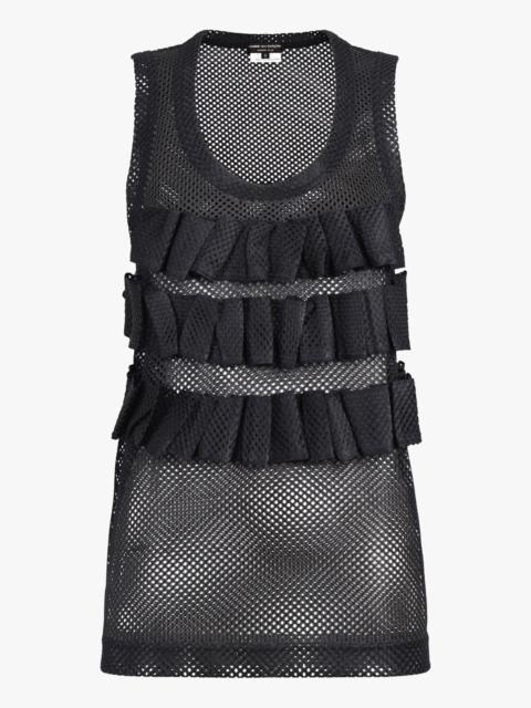 Comme Des Garçons MESH SINGLET TOP | BLACK