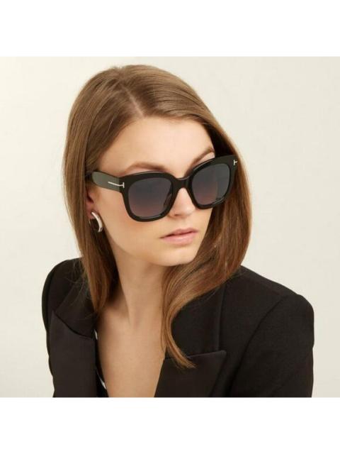 TOM FORD NEW Tom Ford FT0613/S 01D BEATRIX-02 Black Grey Polarized Gradient Squared