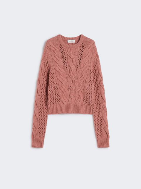 Sportmax RADIO Cable-knit crew-neck sweater