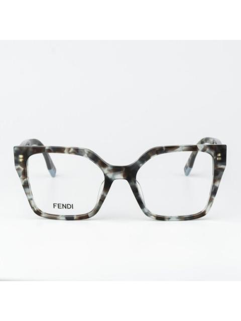 FENDI Fendi FENDI WAY Men Eyeglasses Oversized Havana FE50002I 056 NEW AUTHENTIC
