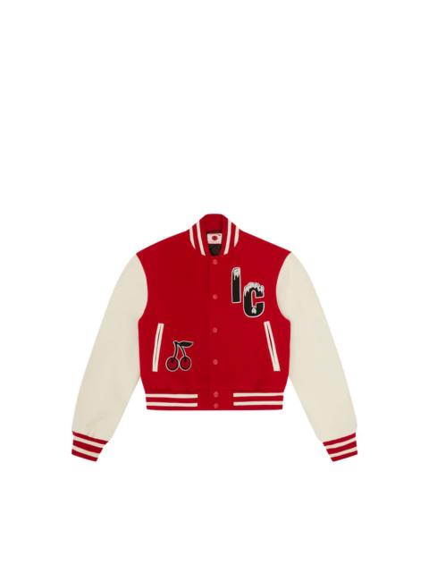 ICECREAM STRIPED APPLIQUÉD JACKET