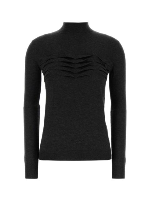 Jil Sander Jil Sander Women Charcoal Wool Blend Sweater