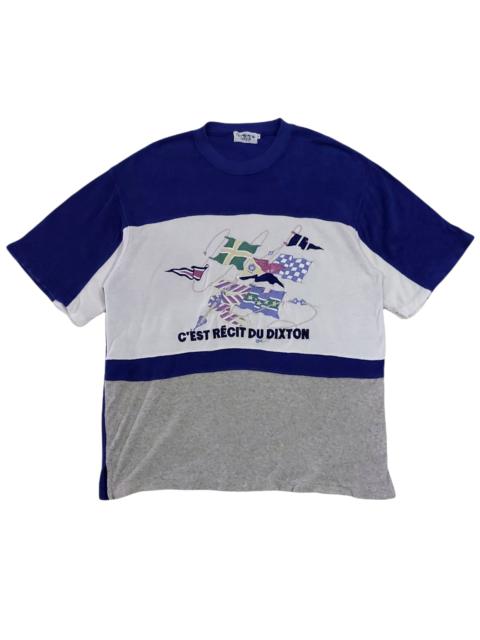 Other Designers Vintage - VERY RARE!VTG C'EST RECIT DU DIXTON BIG LOGO FLEECE T-SHIRT