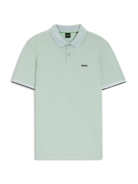 BOSS PADDY POLO SHIRT IN STRETCH-COTTON PIQUÉ