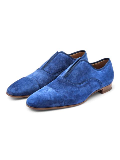 Alpha Male Oxford Suede Shoes - Blue EU 45.5 / US 12.5 $995