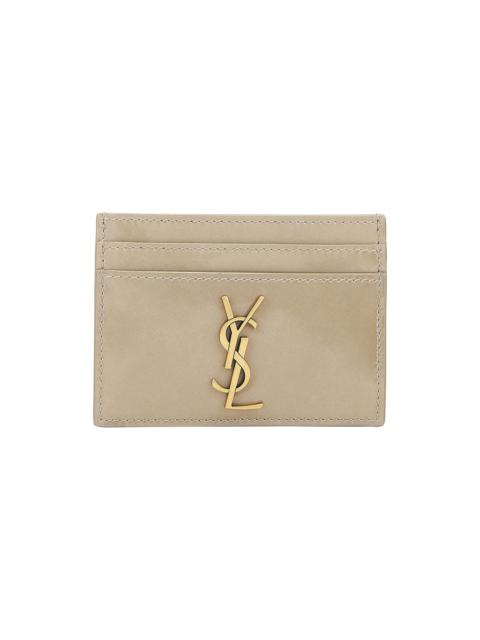 Saint Laurent Cassandre Card Case 'Soft Sage'