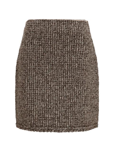 FABIANA FILIPPI Fabiana Filippi Tweed Mini Skirt Ebano