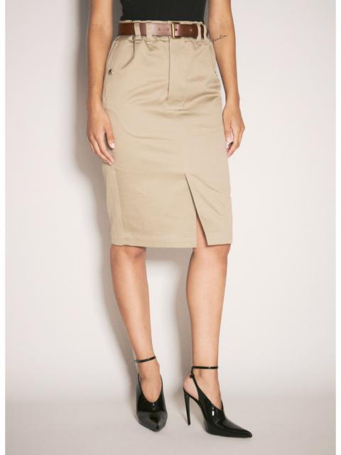 Saint Laurent Women Gabardine Pencil Skirt