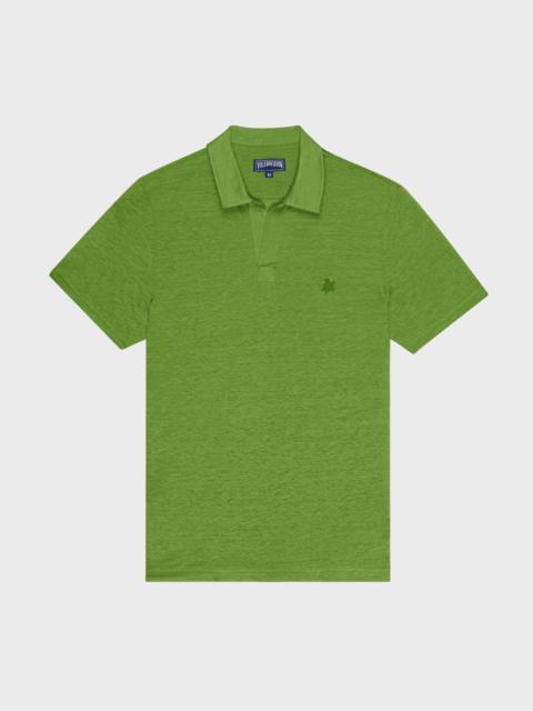 Vilebrequin Men Linen Jersey Polo Solid