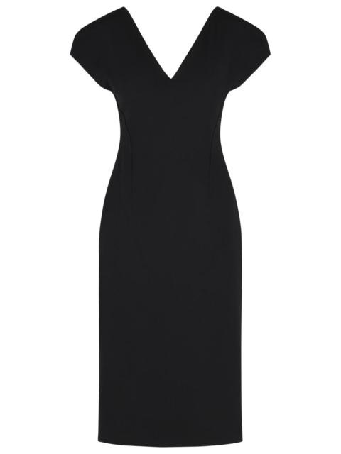 Jil Sander Jil Sander Black Virgin Wool Midi Dress Women