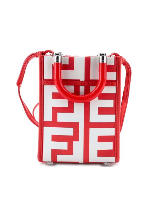 FENDI FENDI x Marc Jacobs Sunshine Shopper Tote Printed Leather Mini (Authentic Pre-Loved)