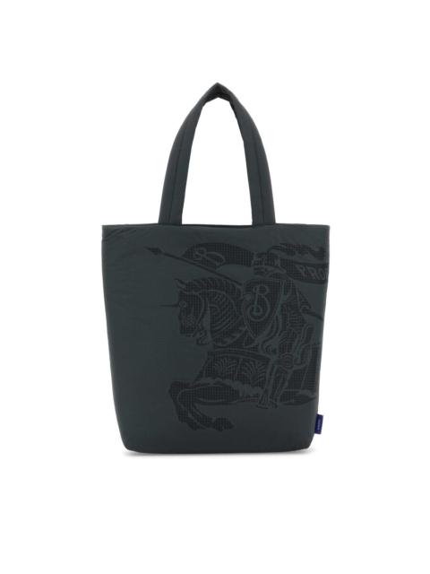 Burberry Burberry Charcoal Fabric Shopping Bag