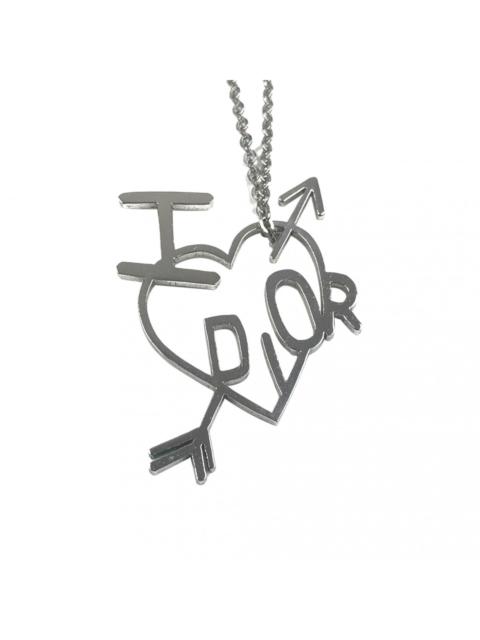 Dior 'I Love ' Silver Heart Necklace