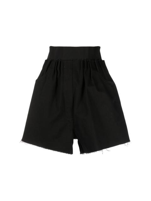Raf Simons high-waisted cotton shorts
