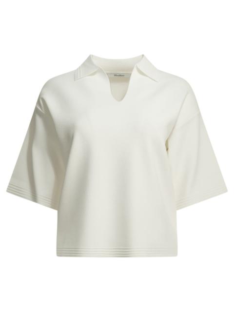 Other Designers Max Mara Pure Polo Shirt Without Buttons