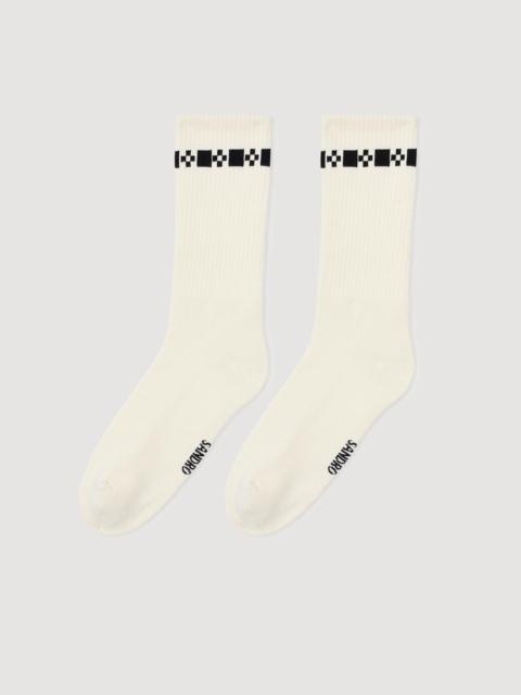 Sandro EMBROIDERED SOCKS