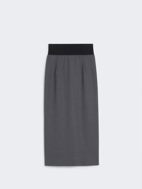 Sportmax Skirt with a high-cut elasticated waist - DARK GREY
