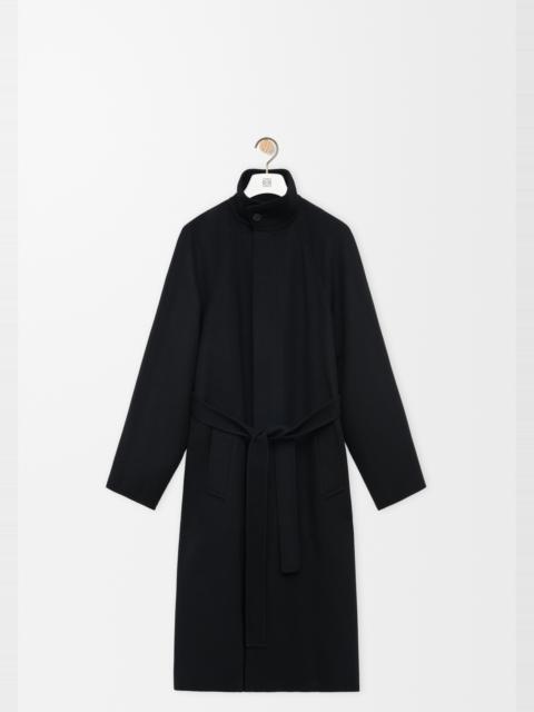Loewe Belted coat in wool and cashmere