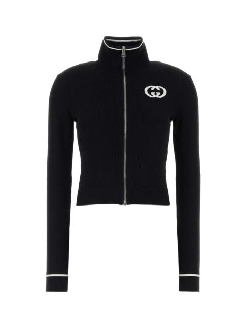 GUCCI Gucci Women Black Viscose Blend Cardigan