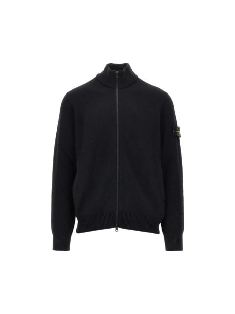 Stone Island Stone Island Virgin Wool Full-zip Cardigan Black