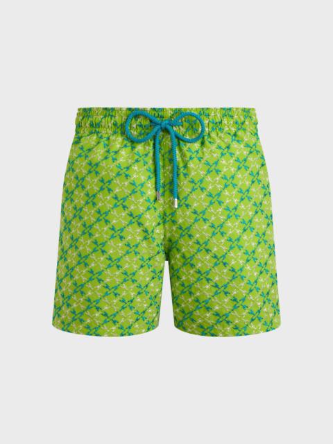 Vilebrequin Men Swim Shorts Embroidered Homard Pixel - Limited Edition