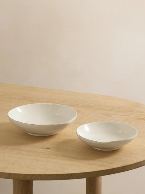 Brunello Cucinelli Set Of Two Glazed Ceramic Bowls