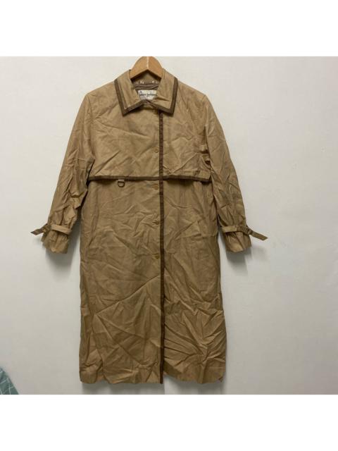 Pierre Balmain Paris 90s Signature Logo Long Trench Coat