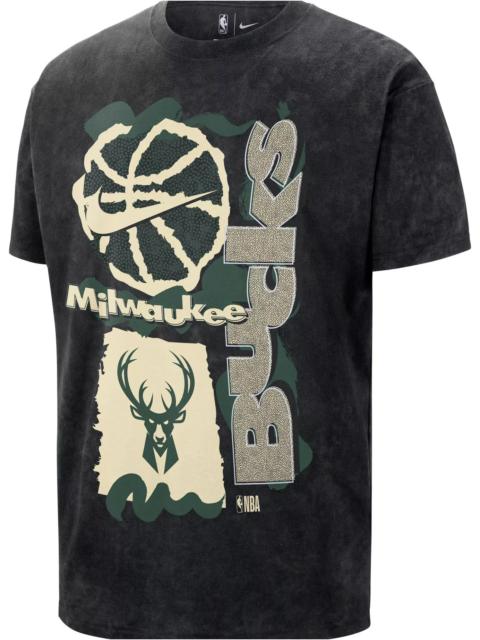 Nike Nike Men's Milwaukee Bucks Black OGC Max 90 Vintage Short Sleeve T-Shirt