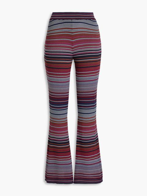 Missoni Striped cotton-blend flared pants