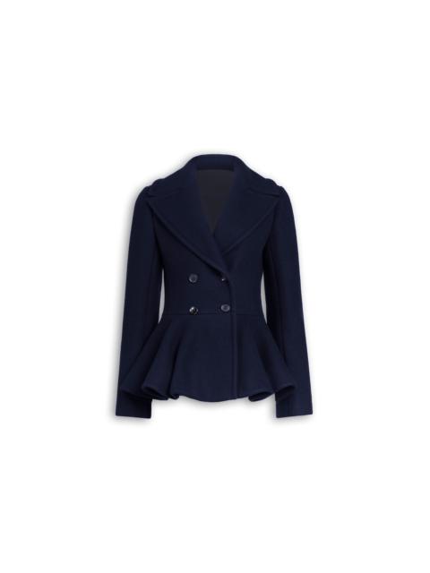 Alaïa PEPLUM WOOL CABAN
